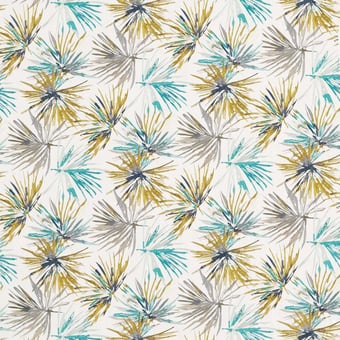 Tissu Aucuba Ink/Gold Harlequin
