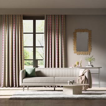 Tissu Azul Fuchsia/Seaglass/Zest Harlequin