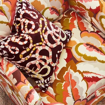 Velours Calathea Amber Light/Brazilian Rosewood/Pomegranate/Shiitake Harlequin