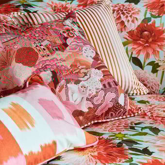 Tissu Journey of Discovery Ionian/Harissa/Emerald Harlequin