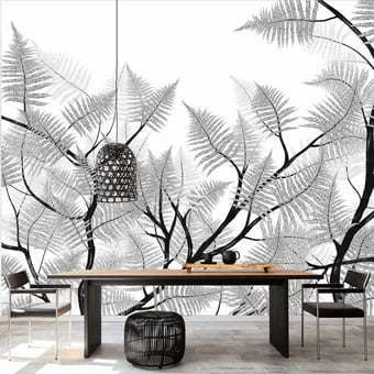Luxuriance Panel Blanc/Noir Edito