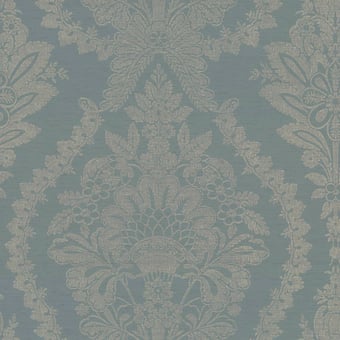Heritage Damask Wall Covering Lily White/Beige York Wallcoverings