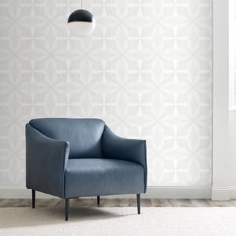 Roulettes Wall Covering Lily White/Cream York Wallcoverings