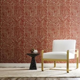 Revestimiento mural Tribal Print Glint York Wallcoverings