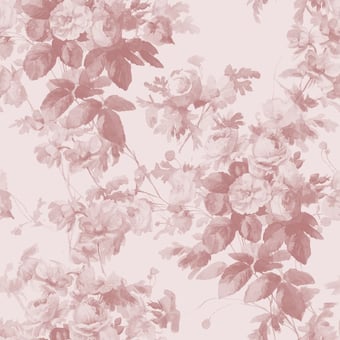 London Rose Wallpaper Blush House of Hackney