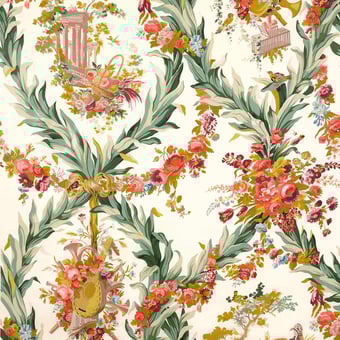 Stoff Fontainebleau Multicolore Edmond Petit