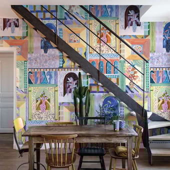 Papel pintado mural panorámico Vanessa 120x280 cm - 2 tiras Bien Fait