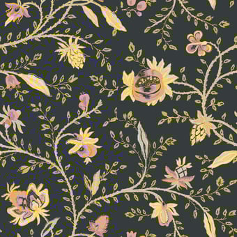 Aliénor Wallpaper Blanc Etoffe.com x Papier Français