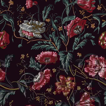 Rose de Nuit Original Wallpaper Original Papier français 