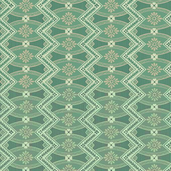 Papel pintado Calisson Royal Vert Etoffe.com x Papier Français