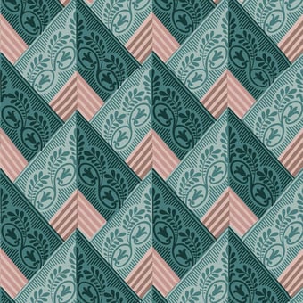 Papel pintado Windermere Vert Etoffe.com x Papier Français
