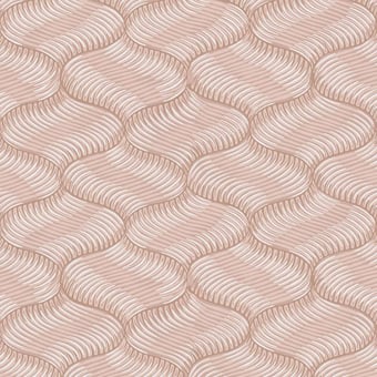Cheveux d'Ange Wallpaper Vieux rose Etoffe.com x Papier Français