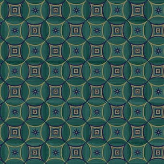 Étoiles de Seine Wallpaper Vert Etoffe.com x Papier Français