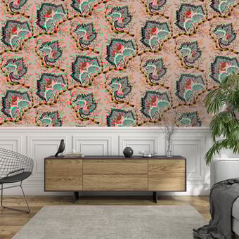 Rose Naissance Original Wallpaper Original Papier français 
