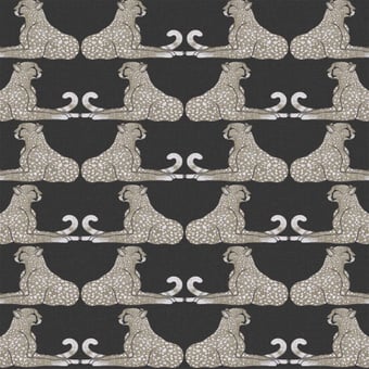 Reclining Cheetahs adhesive wallpaper Black York Wallcoverings