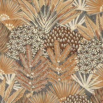 Carta da parati Wild foliage Ochre Montecolino