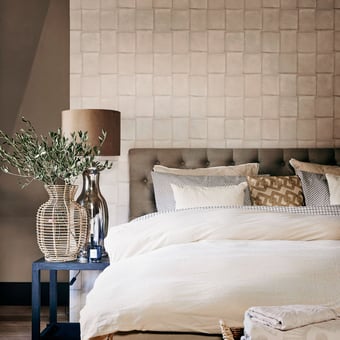 Leather Wallpaper Marron Montecolino