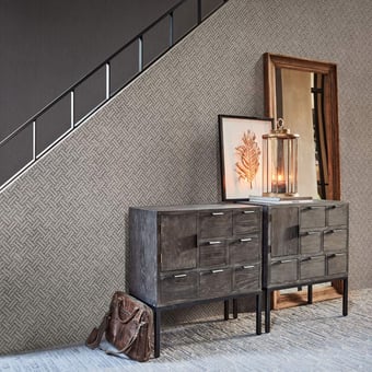 Artisanat Wallpaper Gris Montecolino