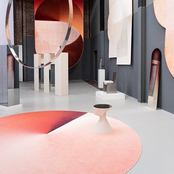 Round Rug Rouge Blush MOOOI