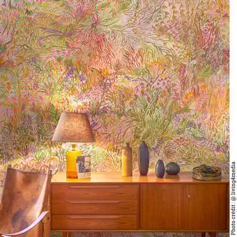 Papel pintado mural panorámico Les Vagabondes Original Isidore Leroy