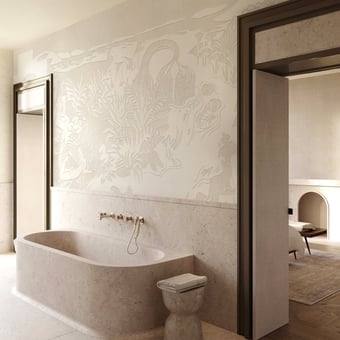 Eternelles Pierre Panel 150x330 cm - 3 lés - côté gauche Isidore Leroy