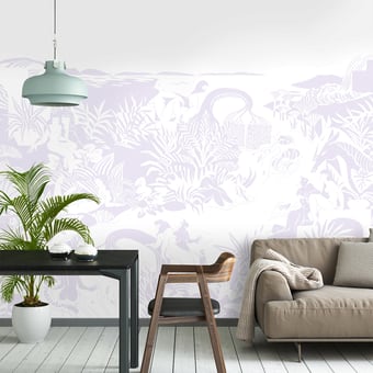 Carta da parati murale Eternelles Lilas 150x330 cm - 3 lés - côté gauche Isidore Leroy