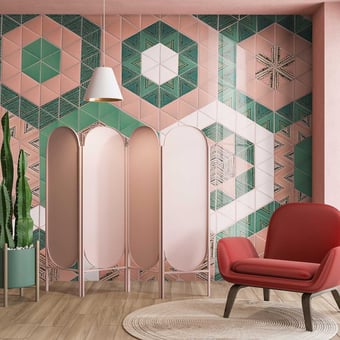 Fondo Triangle Tile Bianco mat Petracer's