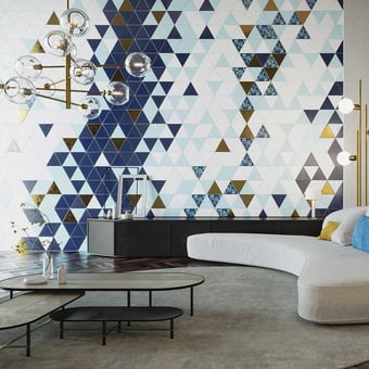 Carreau Impressioni oro Azzurro Oro Petracer's