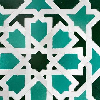Zellige Jade Blanc, Vert De Tegel