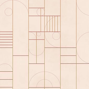 Papier peint panoramique Lin Modular Peony Coordonné