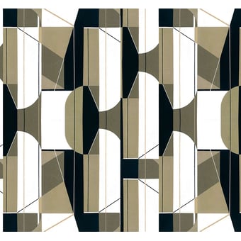 Pythagoras Linen Panel Khaki Coordonné