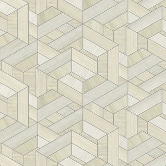 Papier peint Bois Hexagon Swan Coordonné