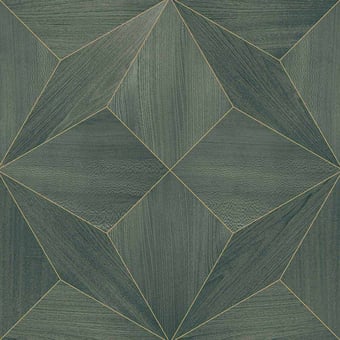 Polar Star wood Wallpaper Lagoon Coordonné