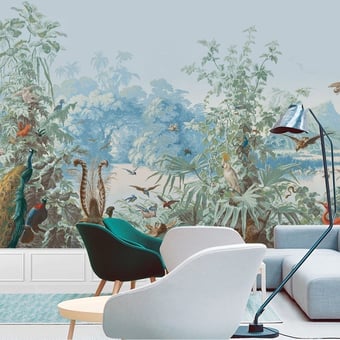 Papel pintado mural panorámico Le Brésil Monochrome Le Grand Siècle