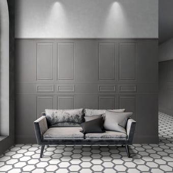 Piastrella Boiserie bianco brillant Petracer's
