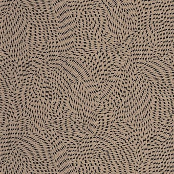 Carta da parati Passy Noir/camel Casamance