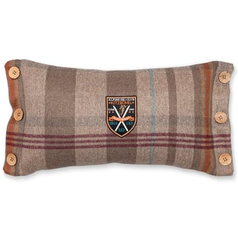 Chalet Plaid Cushion Mint Mindthegap