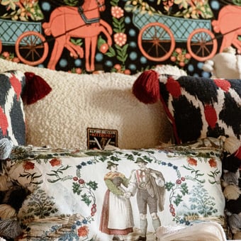 Tissu Landhausmode Blue Taupe Mindthegap