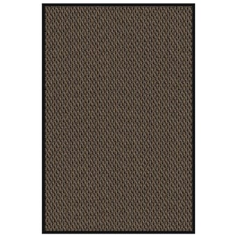 Tappeti Sisal Nature Black in-outdoor Solid black Bolon