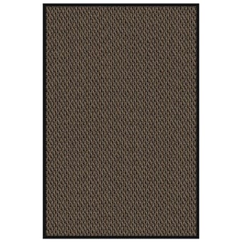 Tappeti Sisal Nature Black in-outdoor Solid black Bolon