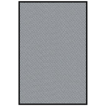 Teppich Sisal Plain Steel in-outdoor Solid black Bolon
