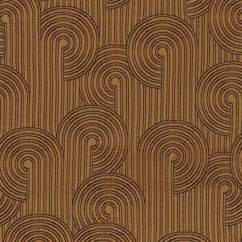 Tessuto Colimaçon Noir de lune Casamance