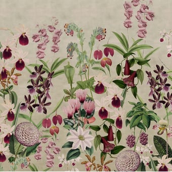 Papel pintado mural panorámico Alice's Garden Naturel Rebel Walls
