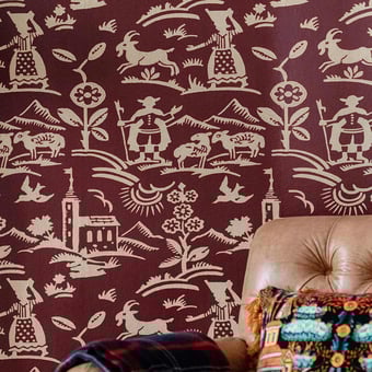Brixen Wallpaper Blue Mindthegap