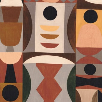 Tela Atelier Sud Terracotta/sable Casamance