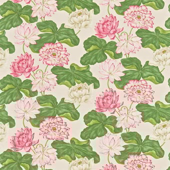 Tissu Kew Fuchsia/Ivory Sanderson