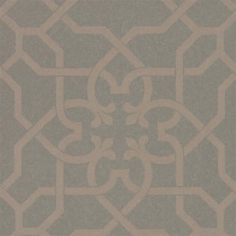 Carta da parati Mawton Charcoal/Silver Sanderson