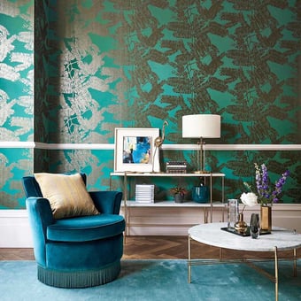 Papier peint Extravagance Emerald Harlequin