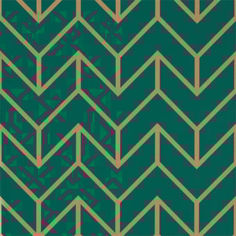 Papier peint Tessellation Teal/Gold Harlequin