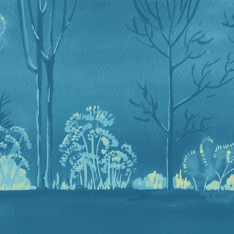 Revêtement mural Garden Glow Azur Wall&decò